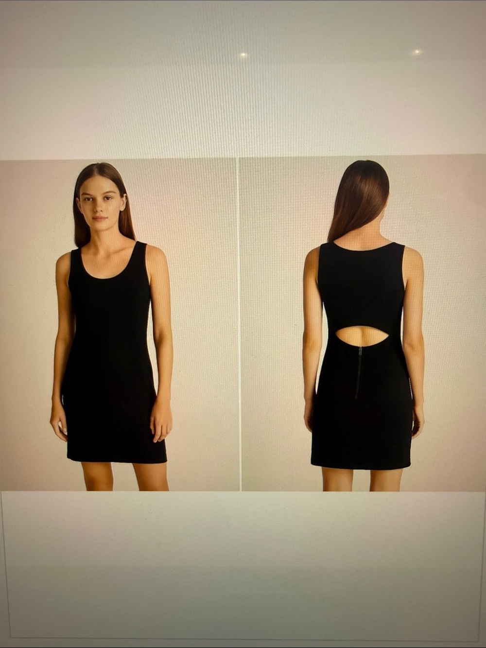 NWT Theory Emison Black Sleeveless cutout BODYCON Mini Dress